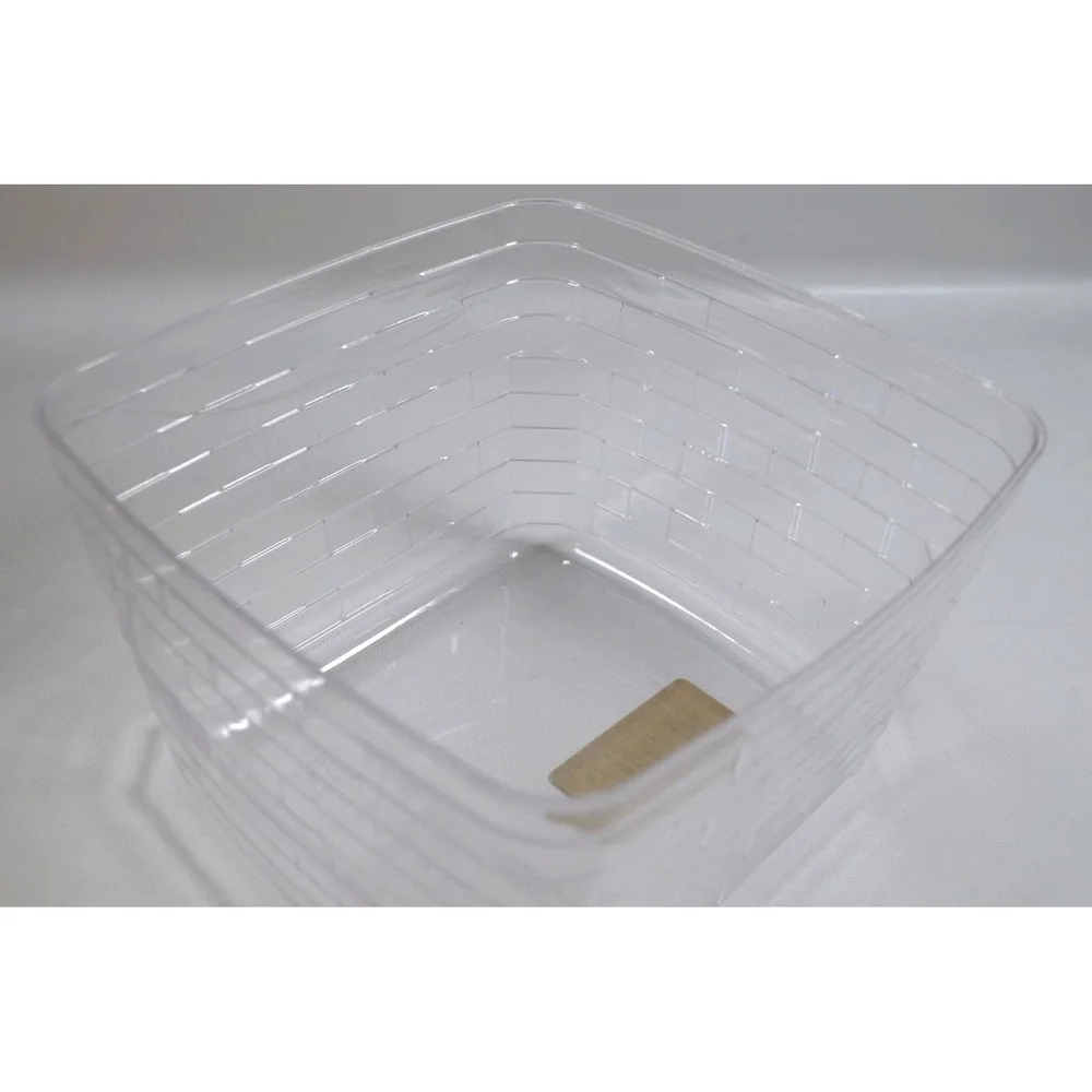2000 Longaberger Christmas Deck The Halls Basket Plaid Liner 2 Plastic Inserts